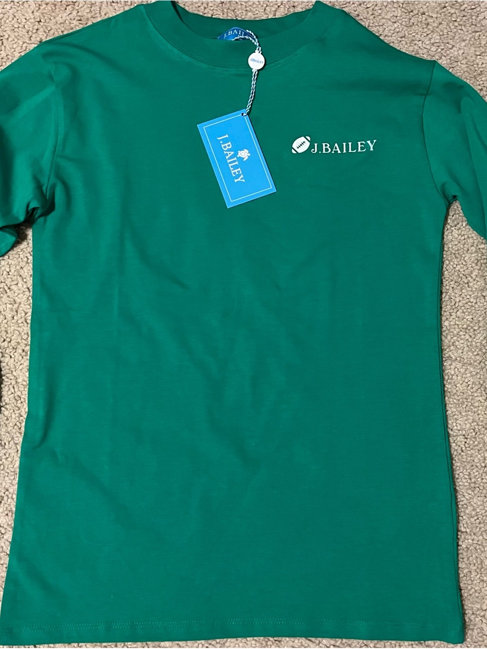J.Bailey Kids' Emerald Green Short Sleeve Tee